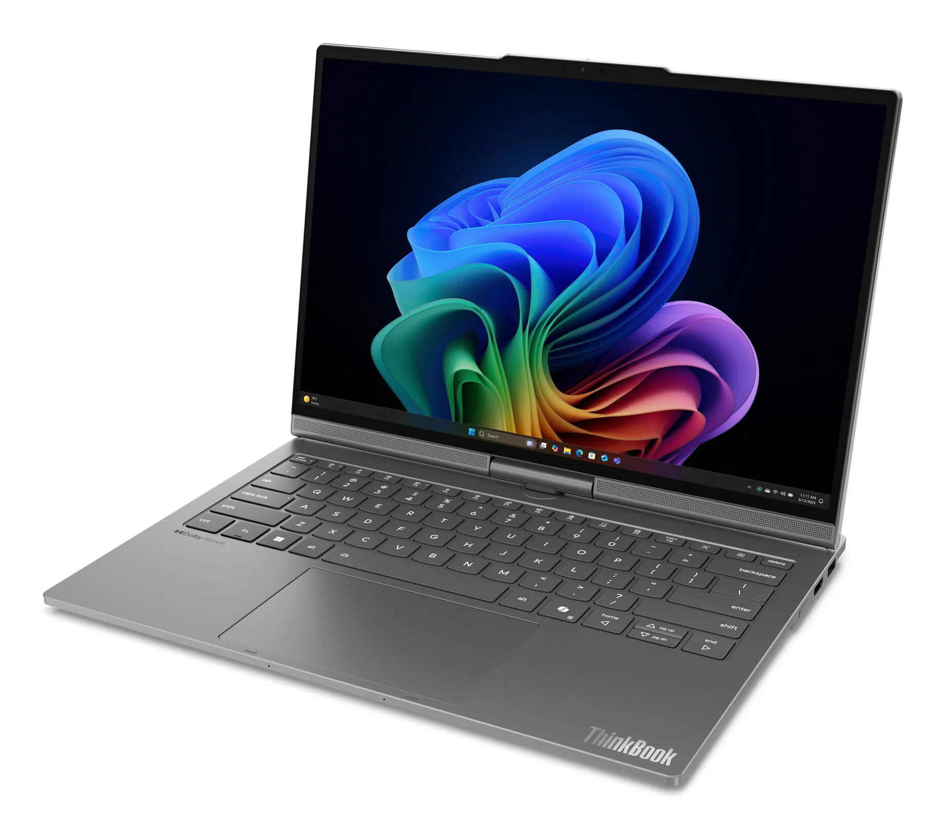 Lenovo ThinkBook Plus G7 Auto Twist Copilot+ PC 358H Hybrid (2-in-1) 35,6 cm (14") Touchscreen 2.8K 32 GB LPDDR5x-SDRAM 512 GB SSD Wi-Fi 7 (802.11be) Windows 11 Pro Grau Deutsch – Bild 5