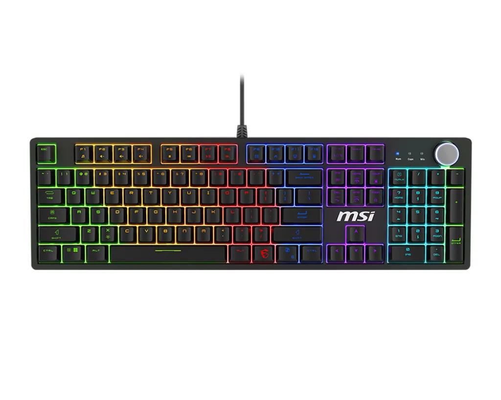 MSI FORGE GK320 RED Tastatur Gaming USB Schwarz – Bild 1
