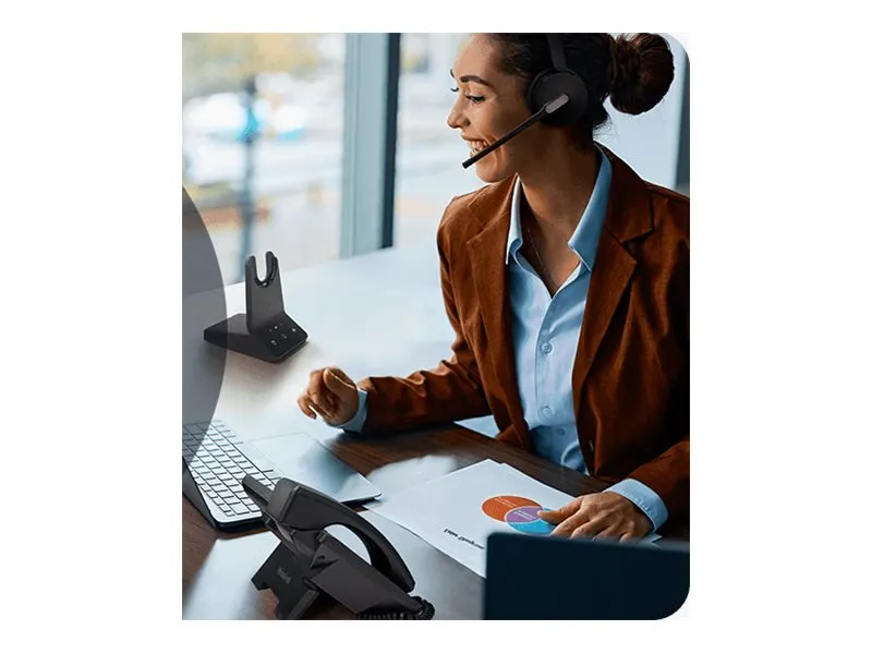 Yealink Dect Headset WH64 Hybrid Dual with Charging Stand Te