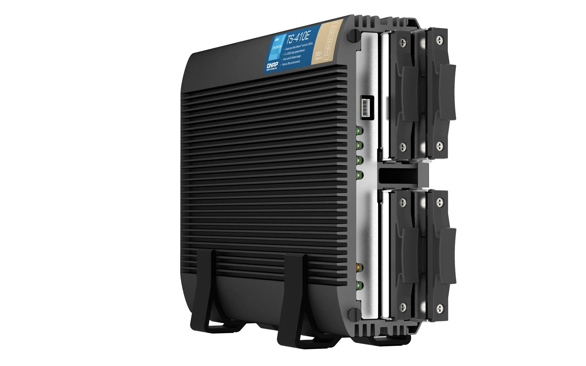 QNAP TS-410E NAS Tower Intel® Celeron® J6412 8 GB 0 TB QNAP QTS Schwarz – Bild 5