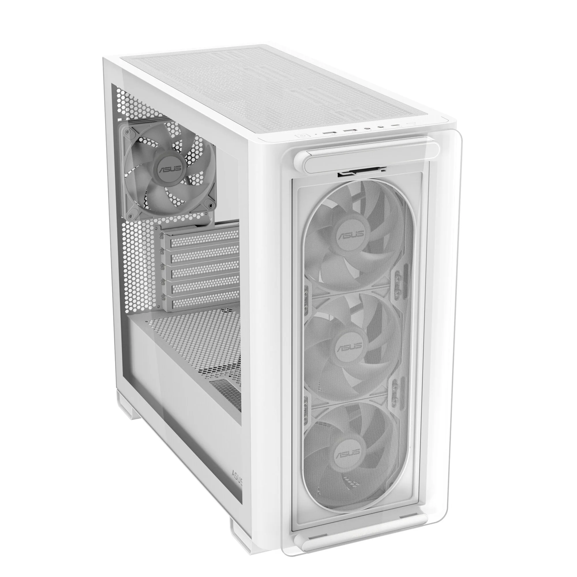ASUS A23 PLUS TG ARGB WHITE Micro Tower Weiß – Bild 7
