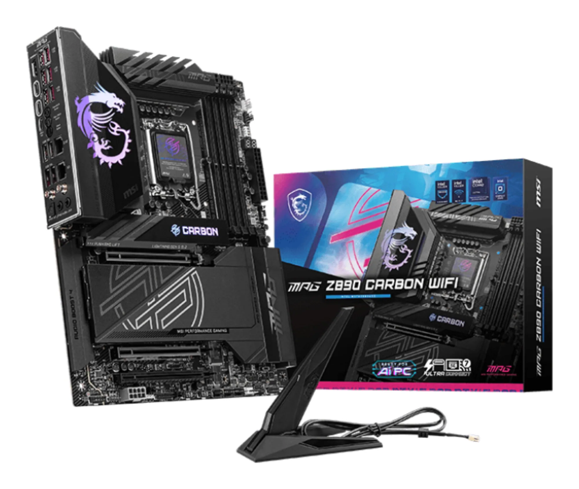 MSI MPG Z890 CARBON WIFI Motherboard Intel Z890 LGA 1851 (Socket V1) ATX – Bild 1