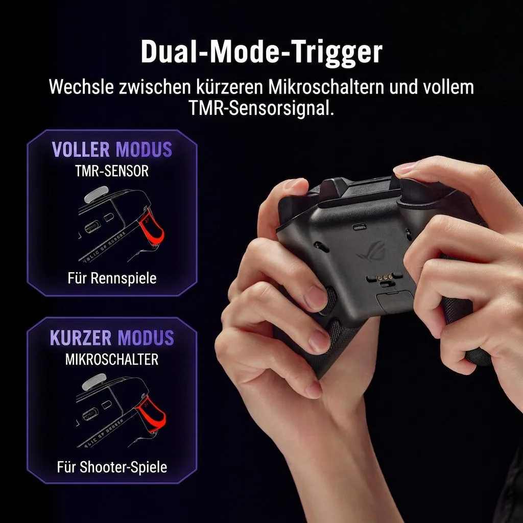 ASUS ROG Raikiri II Pro PC Controller Schwarz Bluetooth/RF/USB Gamepad Analog / Digital – Bild 6