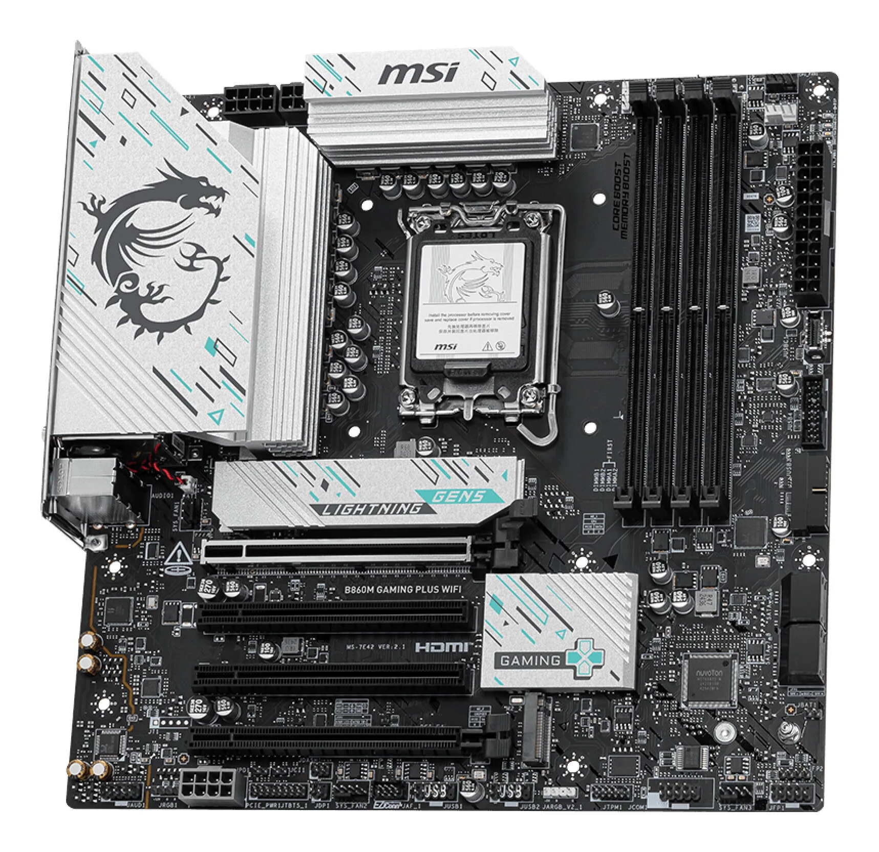 MSI B860M GAMING PLUS WIFI Motherboard Intel B860 LGA 1851 (Socket V1) micro ATX – Bild 3