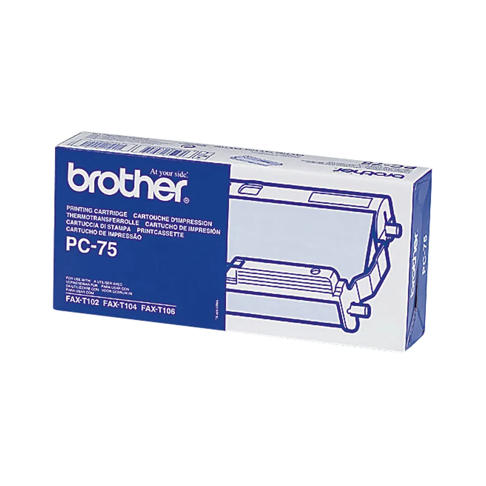 Brother PC-75 Fax-Zubehör Faxkassette + Farbband 144 Seiten Schwarz 1 Stück(e) – Bild 2