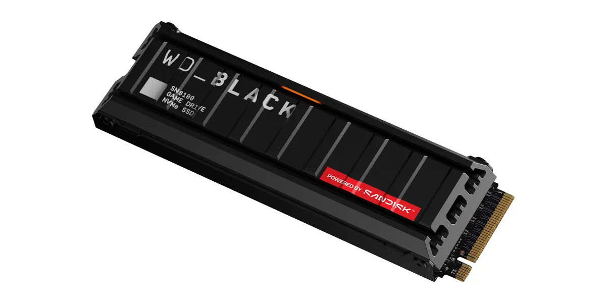 WD SSD Black M.2 2280 1 TB NVMe SN8100 Heatsink