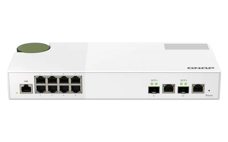 QNAP QSW-M2108-2C Netzwerk-Switch Managed L2 2.5G Ethernet (100/1000/2500) Grau, Weiß – Bild 2