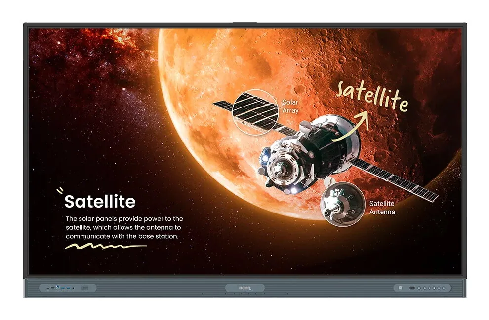 BenQ RP7504 Interaktives Whiteboard 190,5 cm (75") 3840 x 2160 Pixel Touchscreen Schwarz – Bild 2