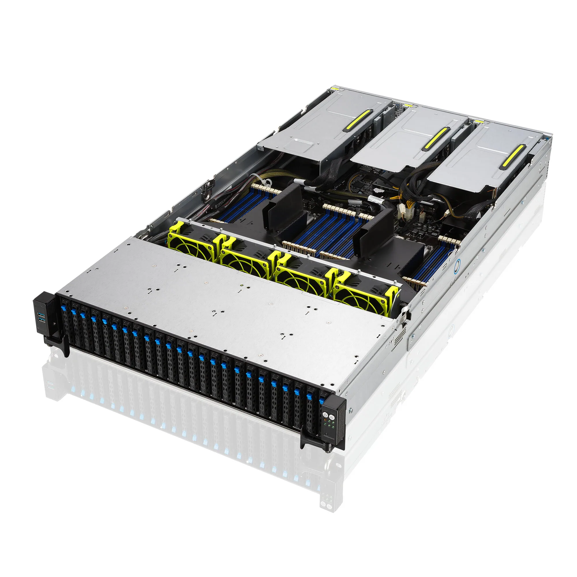 ASUS RS720-E11-RS24U Intel C741 Rack (2U) Schwarz, Silber – Bild 3