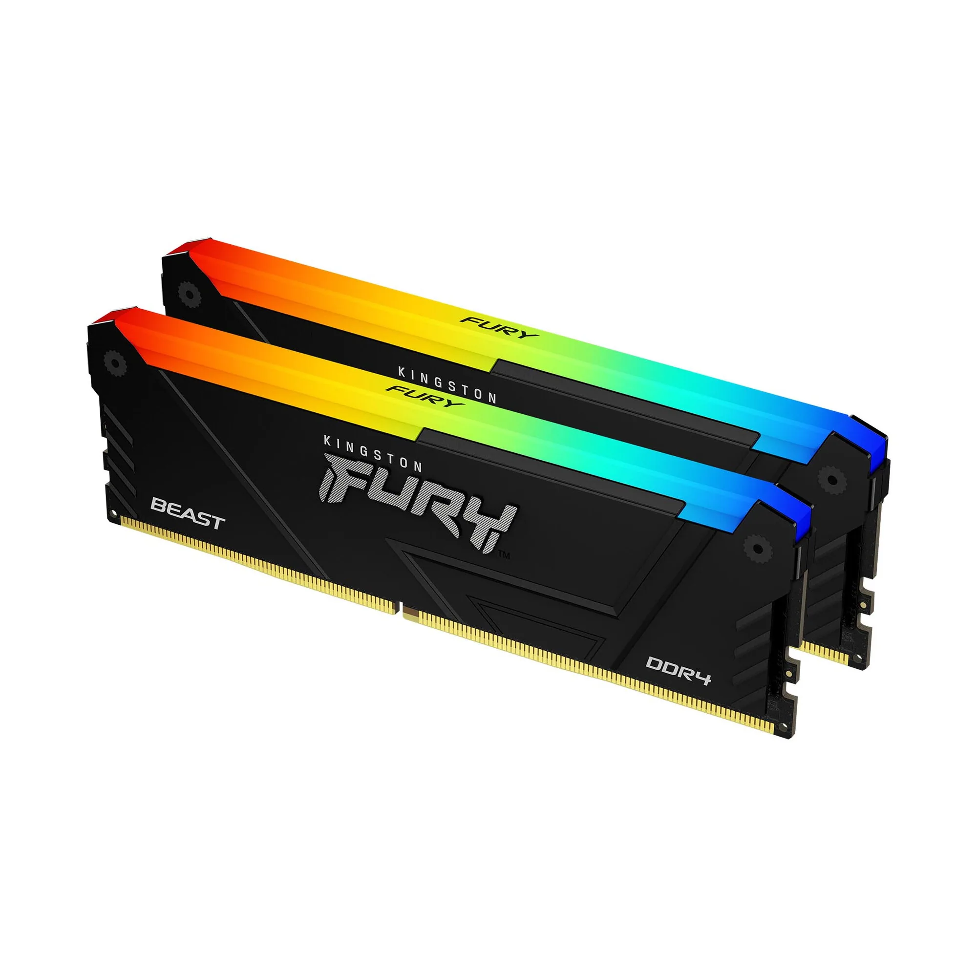 Kingston Technology FURY Beast 32GB 3200MT/s DDR4 CL16 DIMM (2er-Kit) RGB – Bild 1