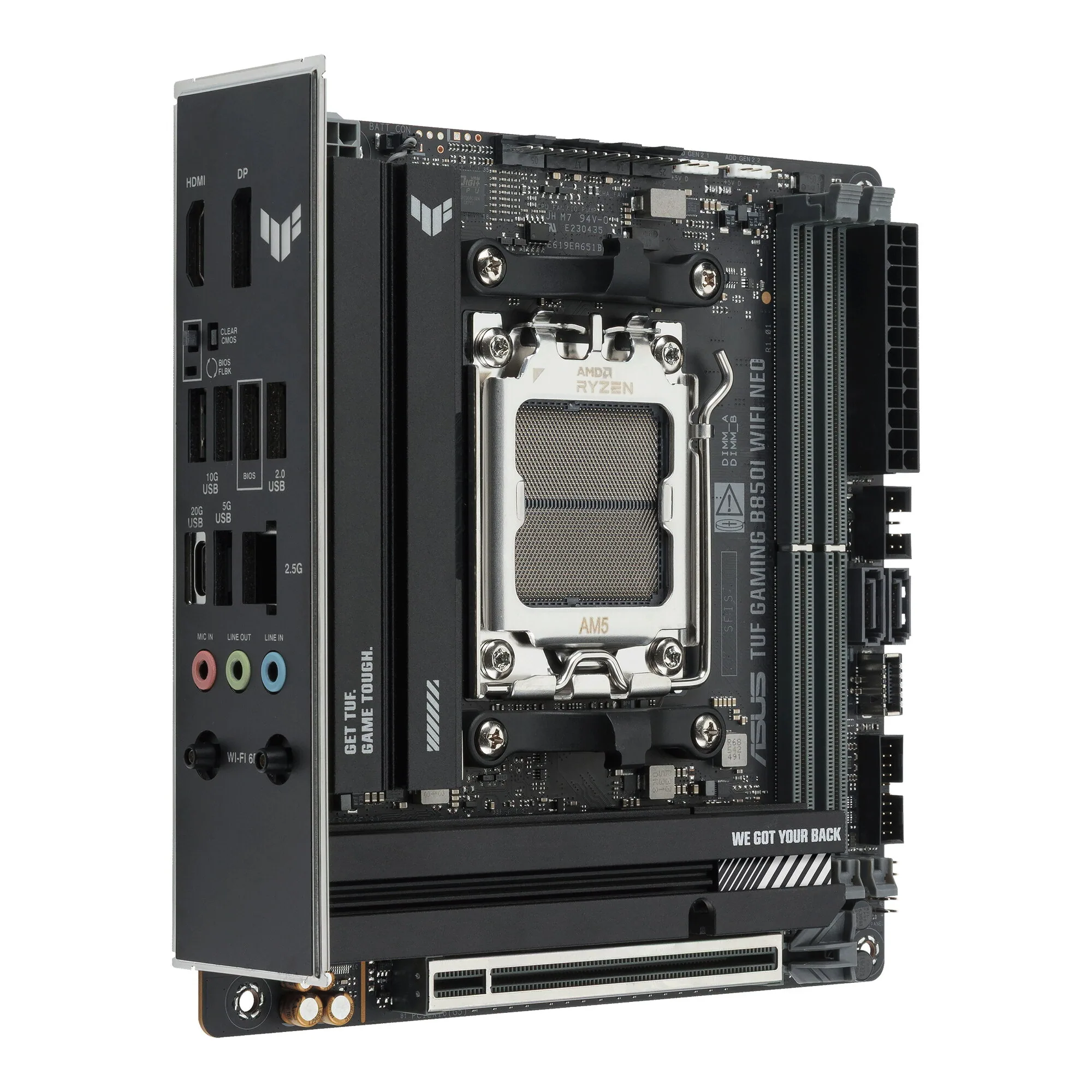 ASUS TUF Gaming B850I WIFI NEO AMD B850 Sockel AM5 mini ITX – Bild 3