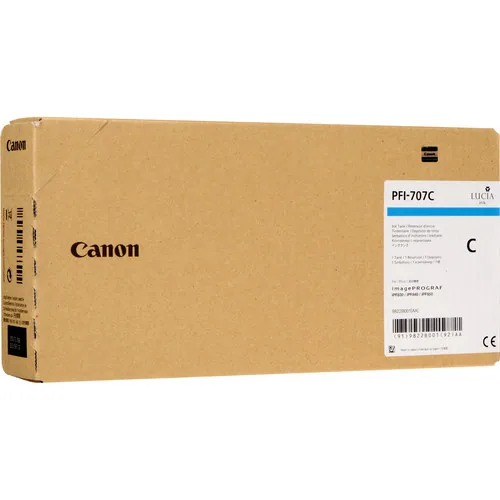 Canon PFI-707C Druckerpatrone Original Cyan – Bild 1