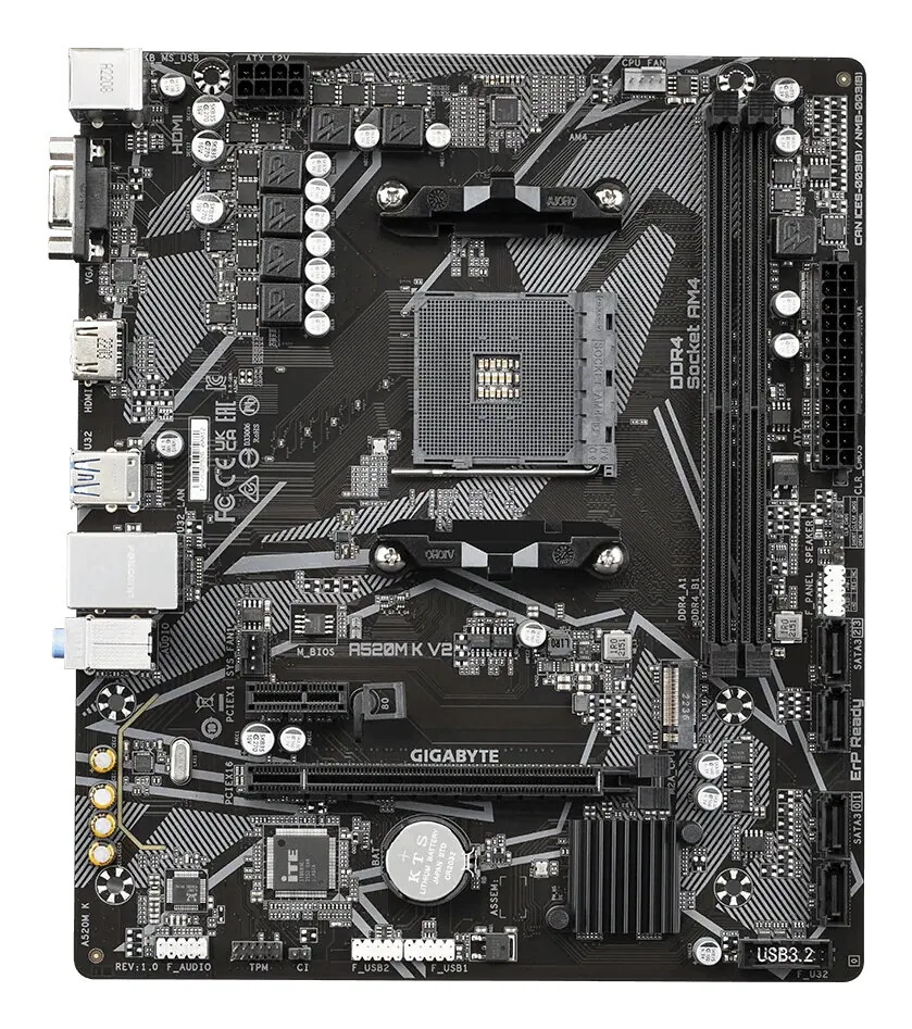 GIGABYTE A520M K V2 Mainboard – Bild 3