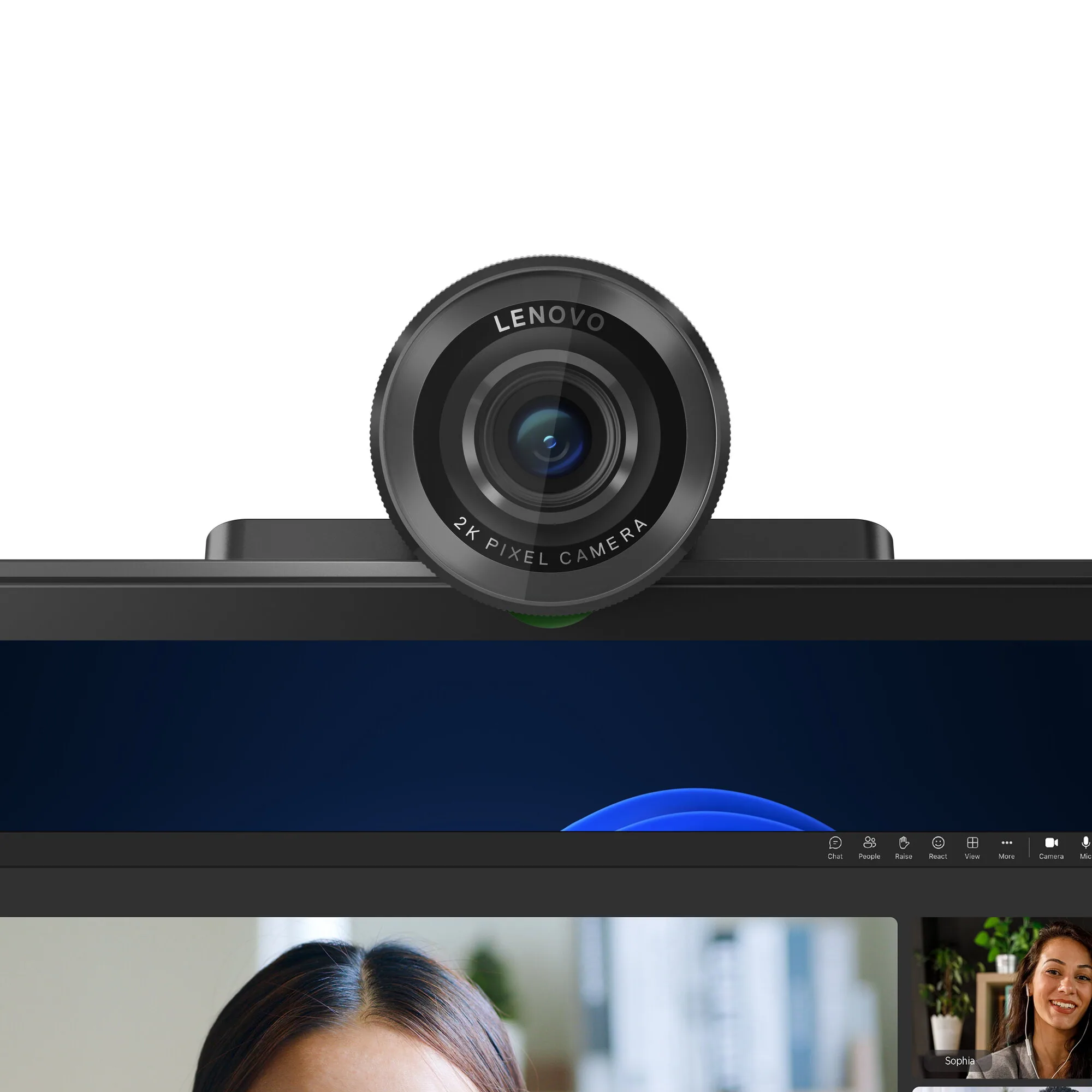 Lenovo 4XC1Q25245 Webcam 4 MP 1920 x 1080 Pixel USB-C Schwarz – Bild 2