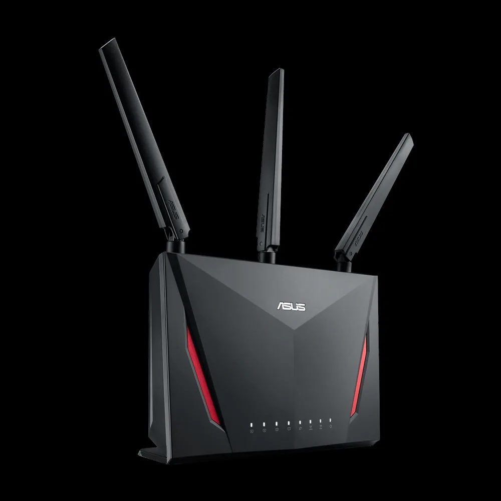 ASUS RT-AC86U WLAN-Router Gigabit Ethernet Dual-Band (2,4 GHz/5 GHz) Schwarz – Bild 3