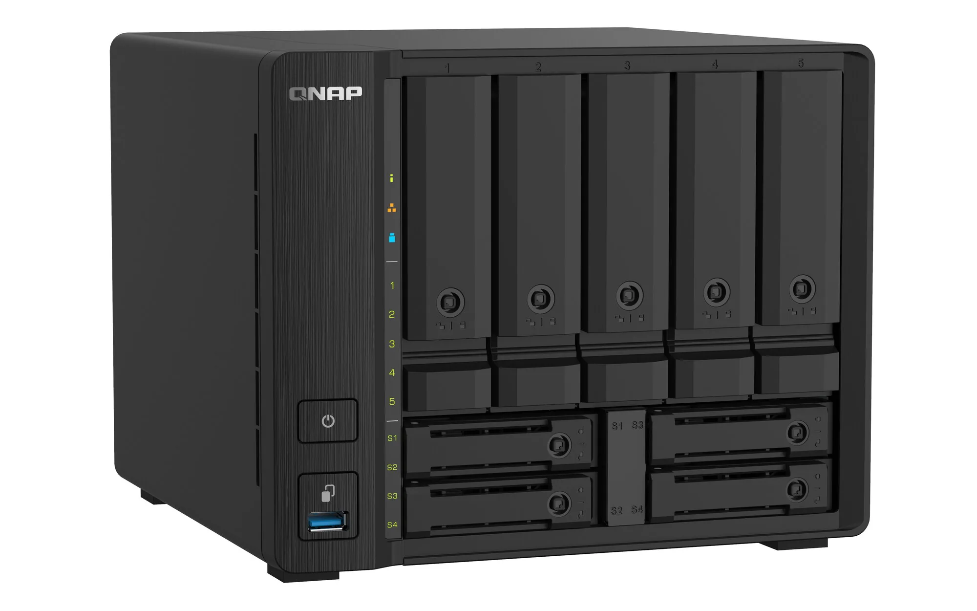 QNAP TS-932PX NAS Tower Annapurna Labs Alpine AL-324 4 GB DDR4 0 TB QNAP Turbo System Schwarz – Bild 3