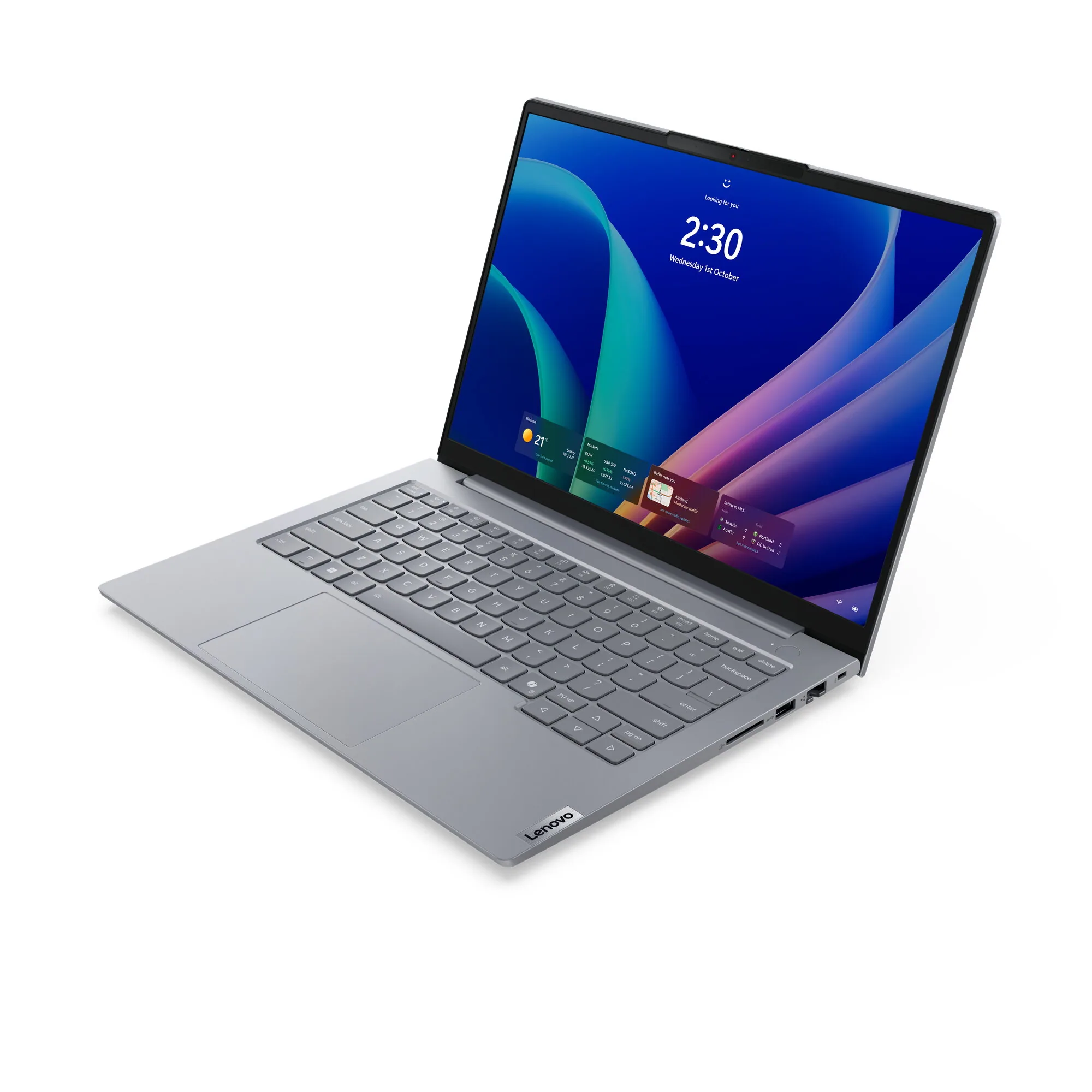 Lenovo ThinkBook 14 G9 IPL Copilot+ PC Intel Core Ultra 7 355 Laptop 35,6 cm (14") WUXGA 16 GB DDR5-SDRAM 512 GB SSD Wi-Fi 7 (802.11be) Windows 11 Pro Grau Deutsch – Bild 4