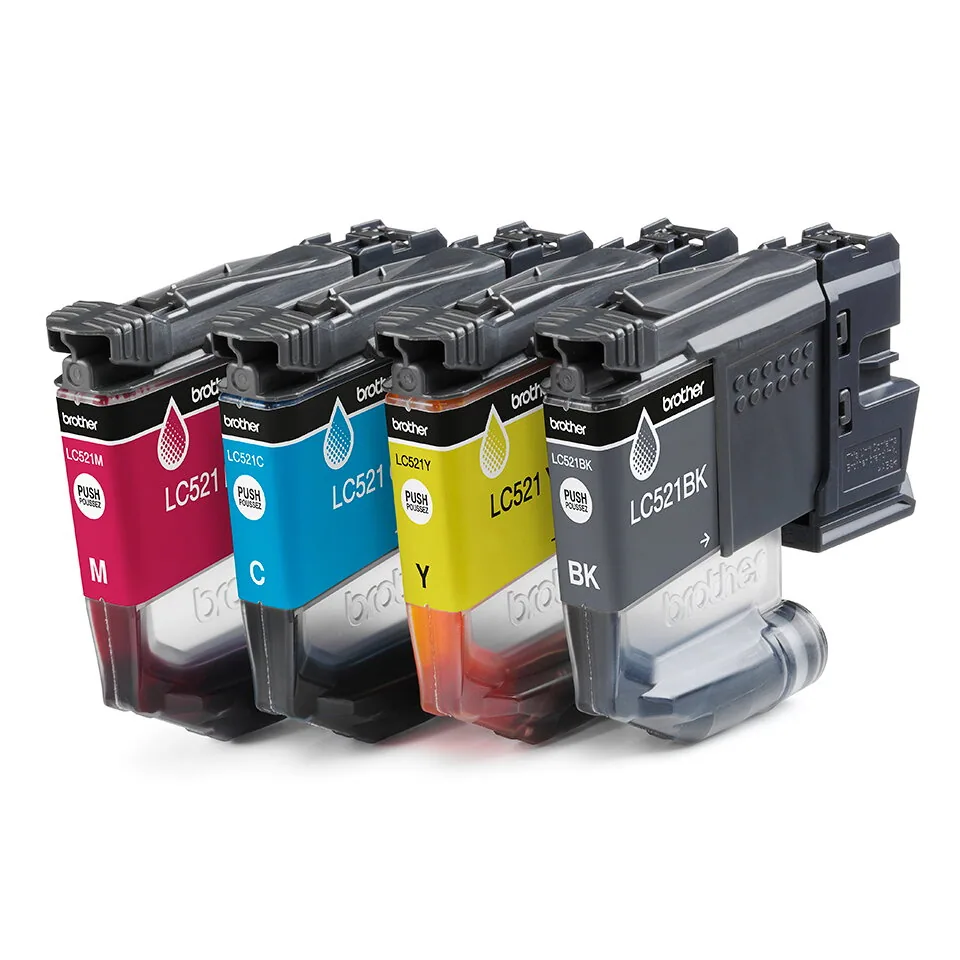 Brother LC521VAL Druckerpatrone 4 Stück(e) Original Schwarz, Cyan, Magenta, Gelb – Bild 5