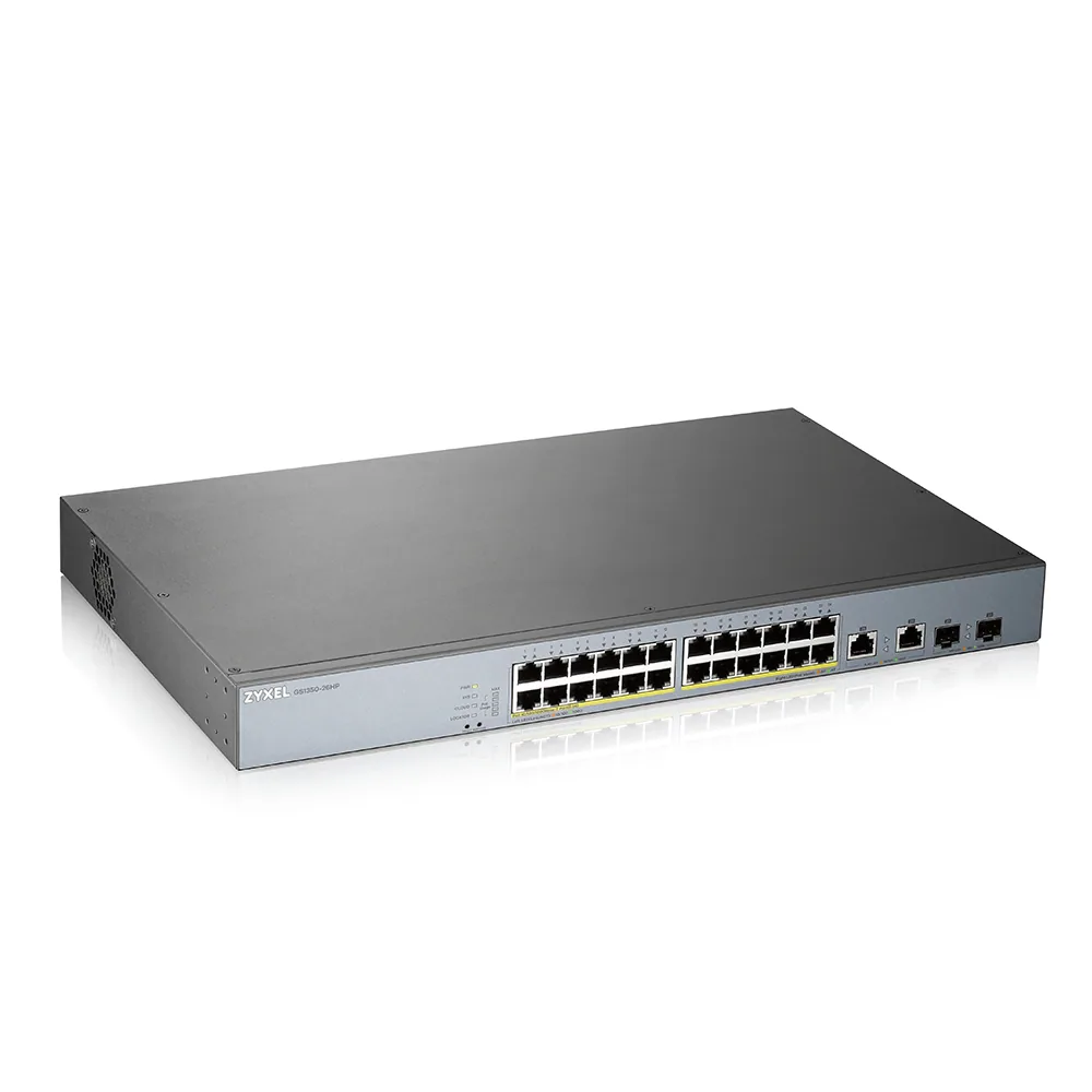 Zyxel GS1350-26HP-EU0101F Netzwerk-Switch Managed L2 Gigabit Ethernet (10/100/1000) Power over Ethernet (PoE) Grau – Bild 1