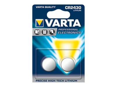 Varta Batterie Knopfzelle CR2430 3V 290 mAh Lithium 2 Stück