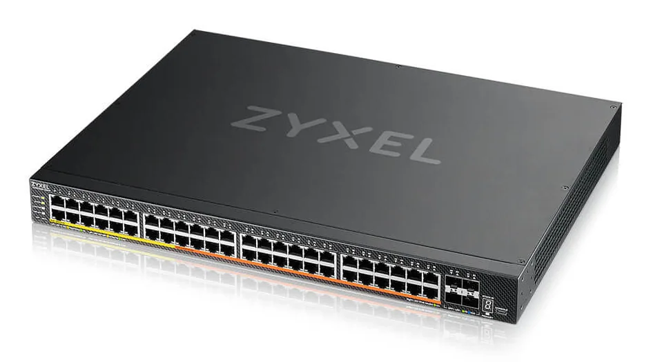 Zyxel XMG2230-52HP Managed L2/L3 2.5G Ethernet (100/1000/2500) Power over Ethernet (PoE) 1U Schwarz – Bild 1