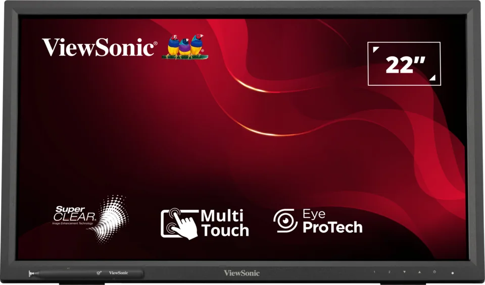 Viewsonic TD2223-2 Computerbildschirm 55,9 cm (22") 1920 x 1080 Pixel Full HD LCD Touchscreen Schwarz – Bild 1