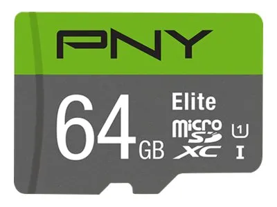 SD MicroSD XC Card PNY Elite CL.10 U1