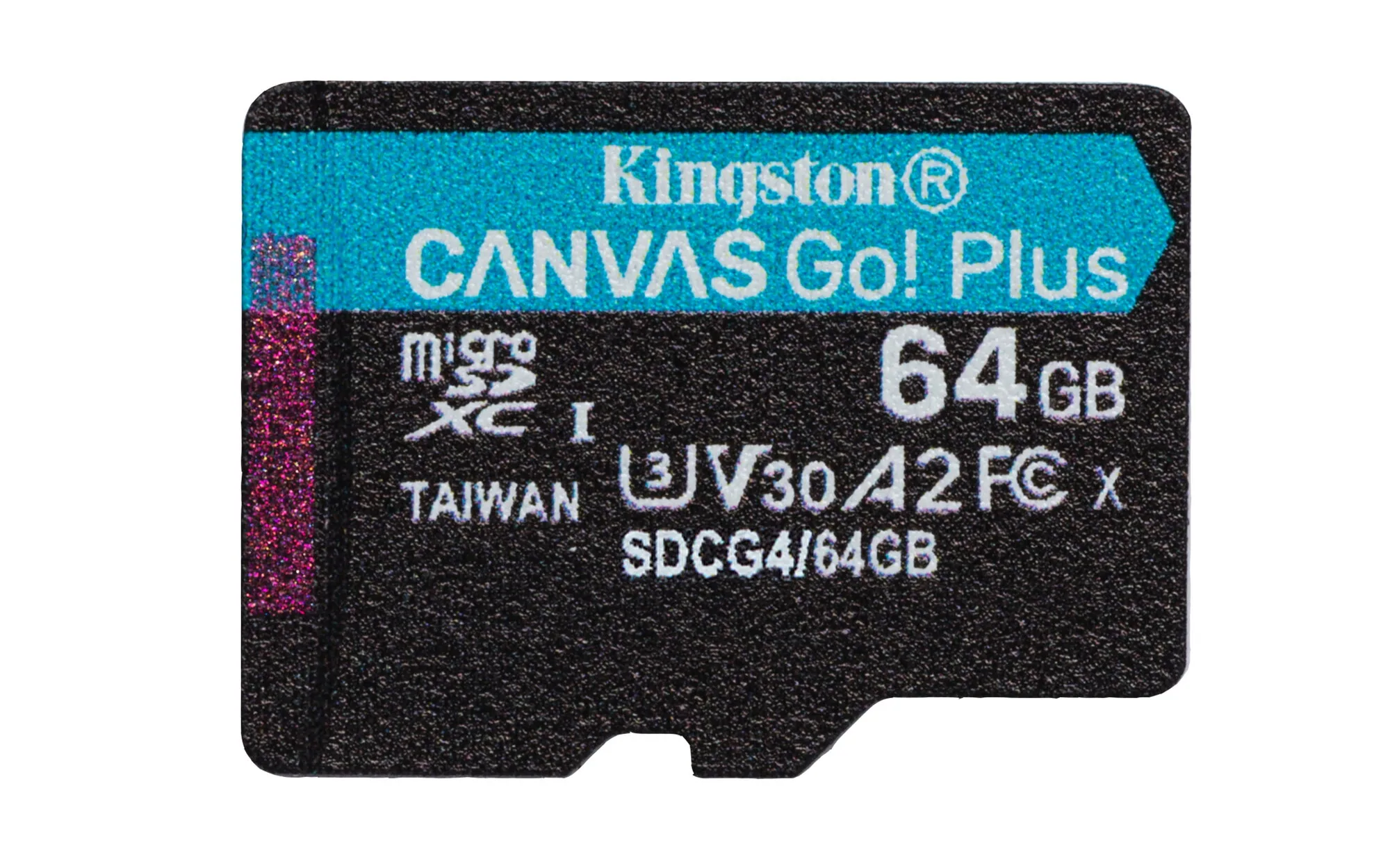 Kingston Technology 64GB microSDXC Canvas Go Plus Gen4 200 MB/s A2 U3 V30-Karte + Adapter – Bild 2