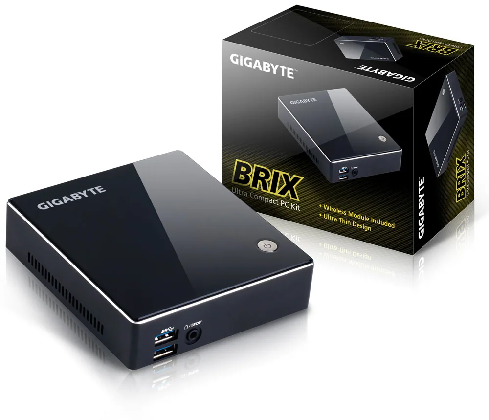 GIGABYTE Brix Nettop Schwarz i7-4500U BGA 1168 1,8 GHz – Bild 4