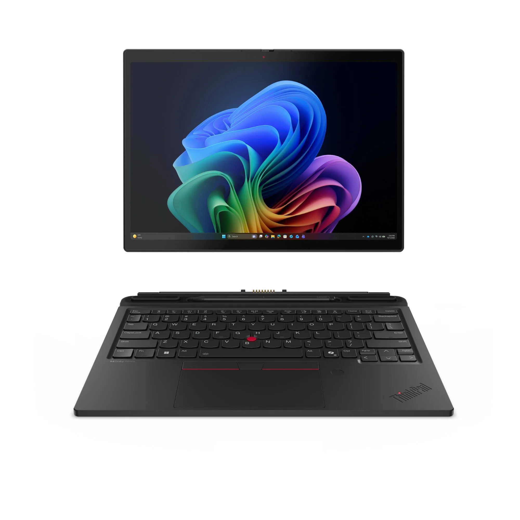 Lenovo ThinkPad X13 Detachable Gen 1 Copilot+ PC Intel Core Ultra 5 335 Hybrid (2-in-1) 33 cm (13") Touchscreen 16 GB LPDDR5x-SDRAM 512 GB SSD Wi-Fi 7 (802.11be) Windows 11 Pro Schwarz Deutsch – Bild 1