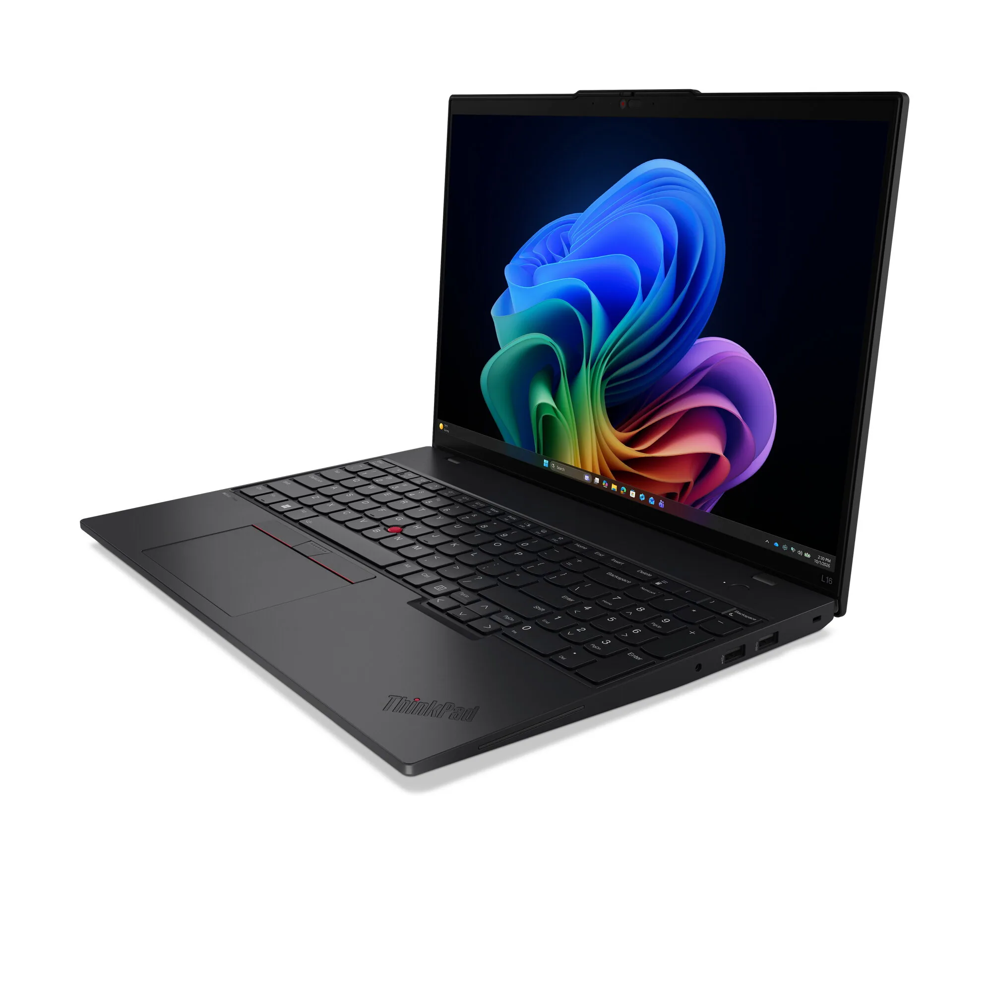 Lenovo ThinkPad L16 Gen 3 (AMD) Copilot+ PC AMD Ryzen AI 5 430 Laptop 40,6 cm (16") WUXGA 32 GB DDR5-SDRAM 512 GB SSD Wi-Fi 7 (802.11be) Windows 11 Pro Schwarz Deutsch – Bild 3