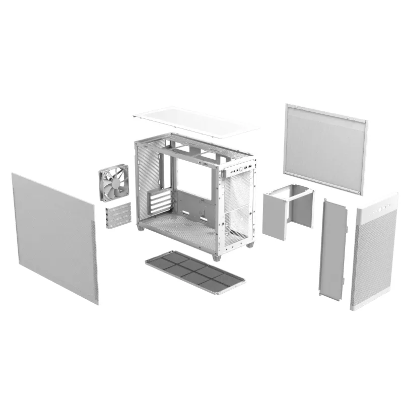 ASUS PRIME AP201 CASE TG WHITE Mini Tower Weiß – Bild 8