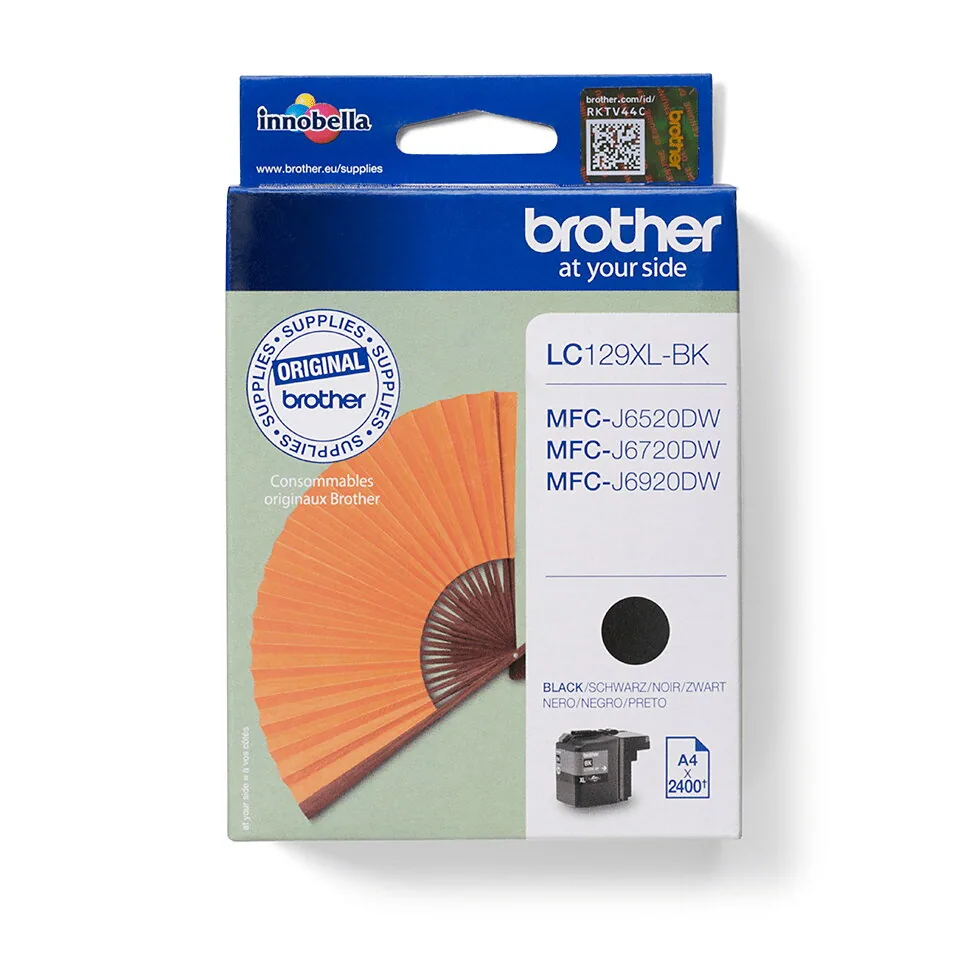 Brother LC129XLBK Druckerpatrone 1 Stück(e) Original Hohe (XL-) Ausbeute Schwarz – Bild 1
