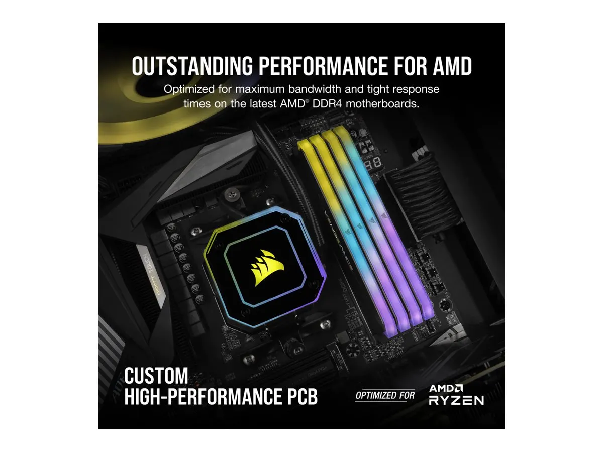 Corsair VENGEANCE RGB DDR4-3200 CL16 32 GB Kit (4x 8 GB) (CMN32GX4M4Z3200C16)