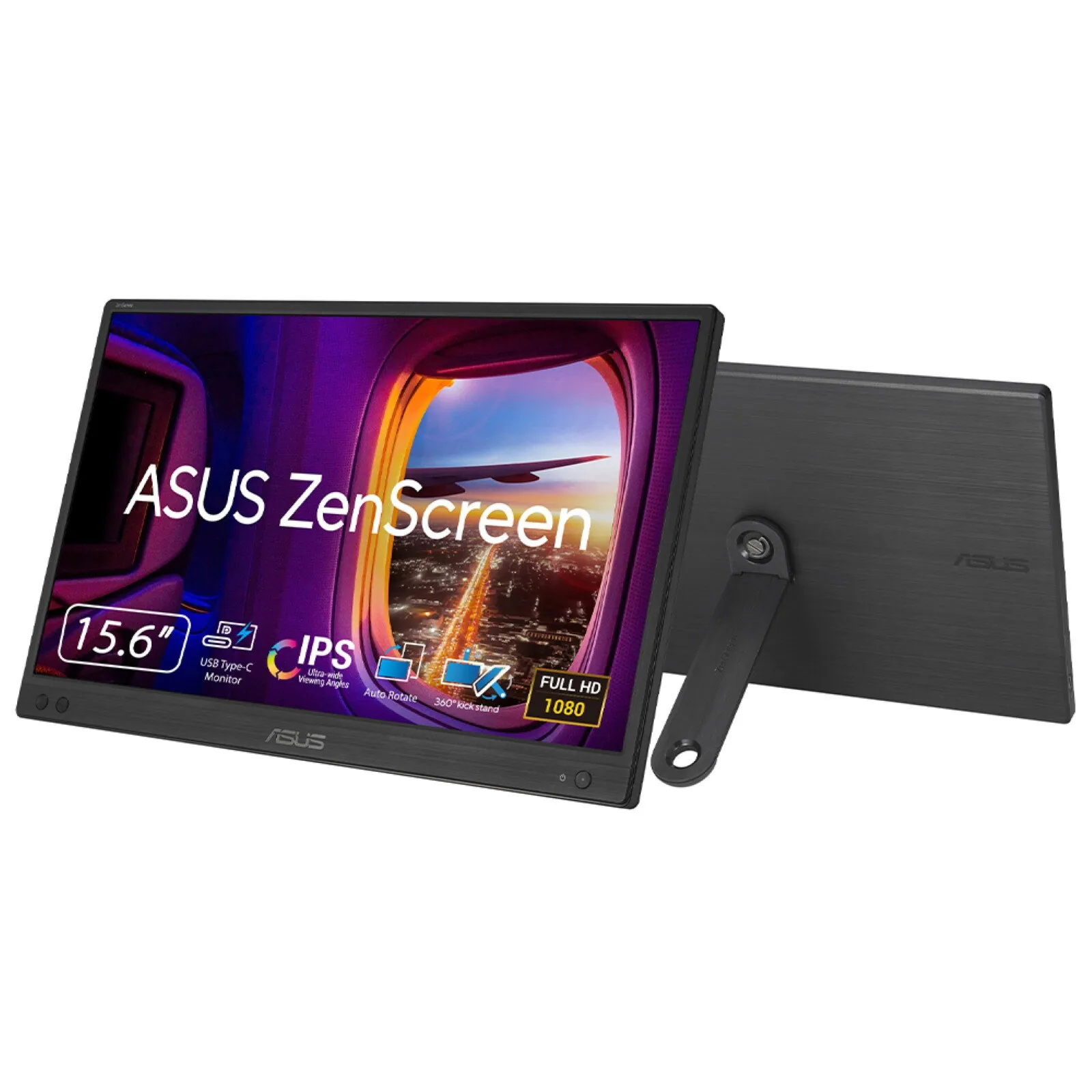 ASUS ZenScreen MB166CR Computerbildschirm 39,6 cm (15.6") 1920 x 1080 Pixel Full HD LCD Schwarz – Bild 1
