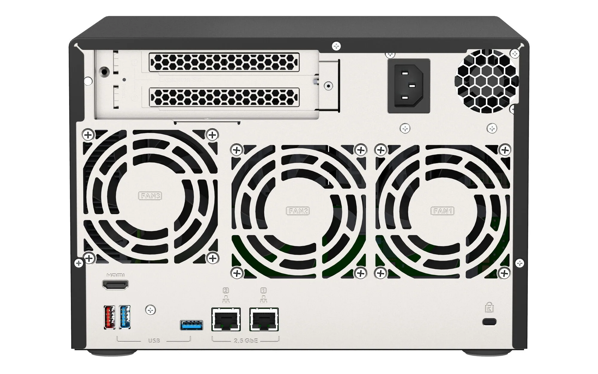 QNAP TVS-675 NAS Tower ZhaoXin KaiXian KX-6000 KX-U6580 8 GB DDR4 0 TB QuTS hero Schwarz – Bild 6