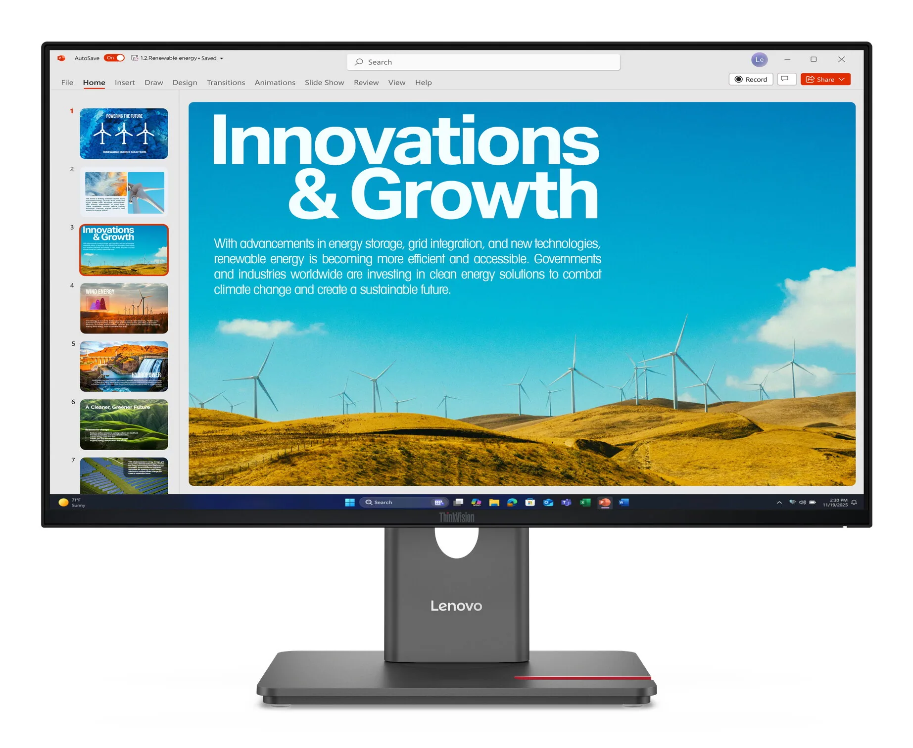 Lenovo ThinkVision P24QD-40 Monitor – Bild 2