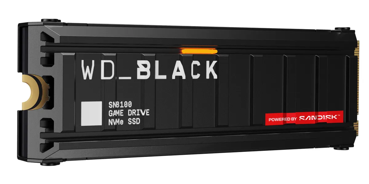 WD SSD Black M.2 2280 1 TB NVMe SN8100 Heatsink