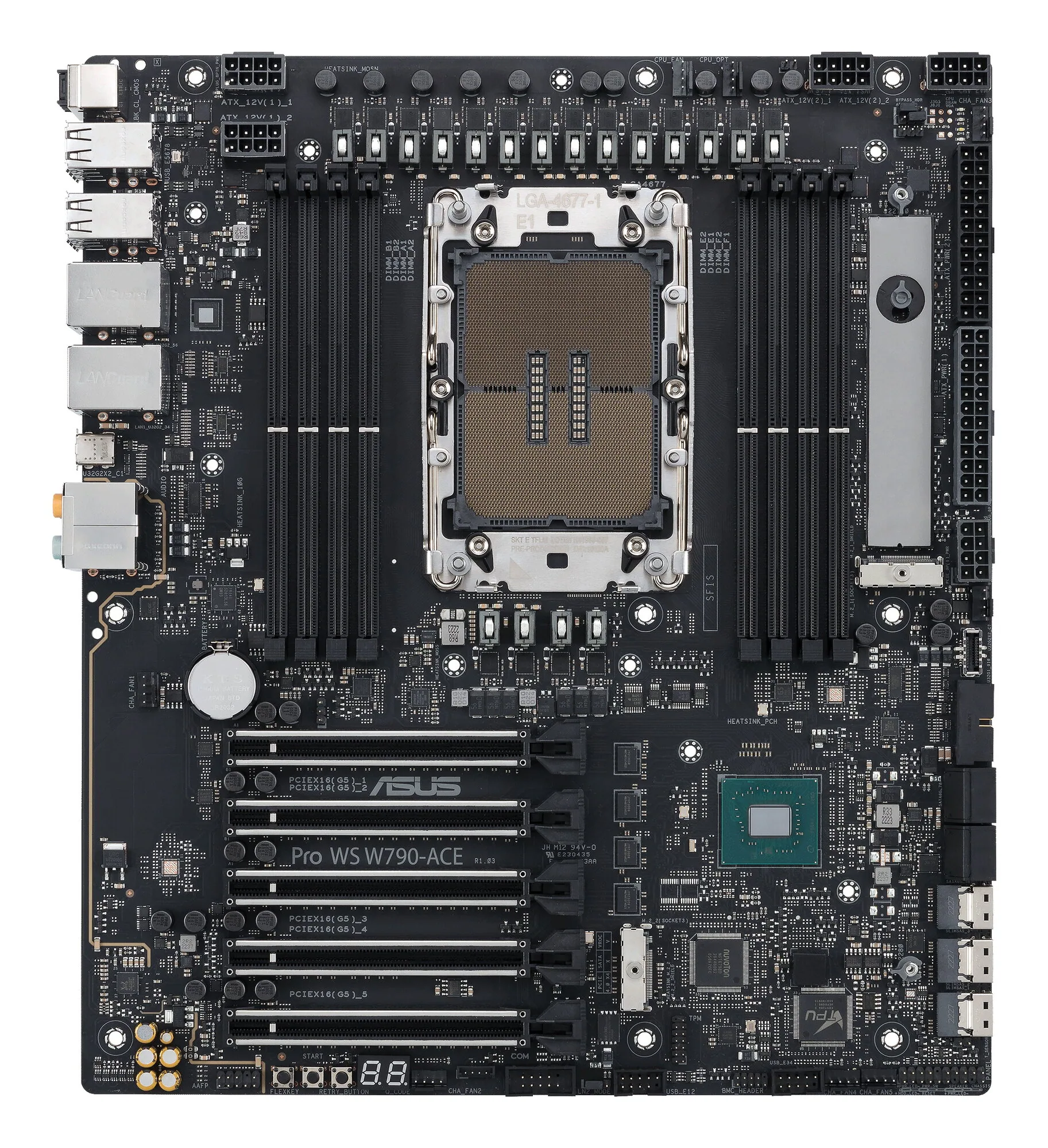 ASUS PRO WS W790-ACE Intel W790 LGA 4677 (Socket E) SSI CEB – Bild 2