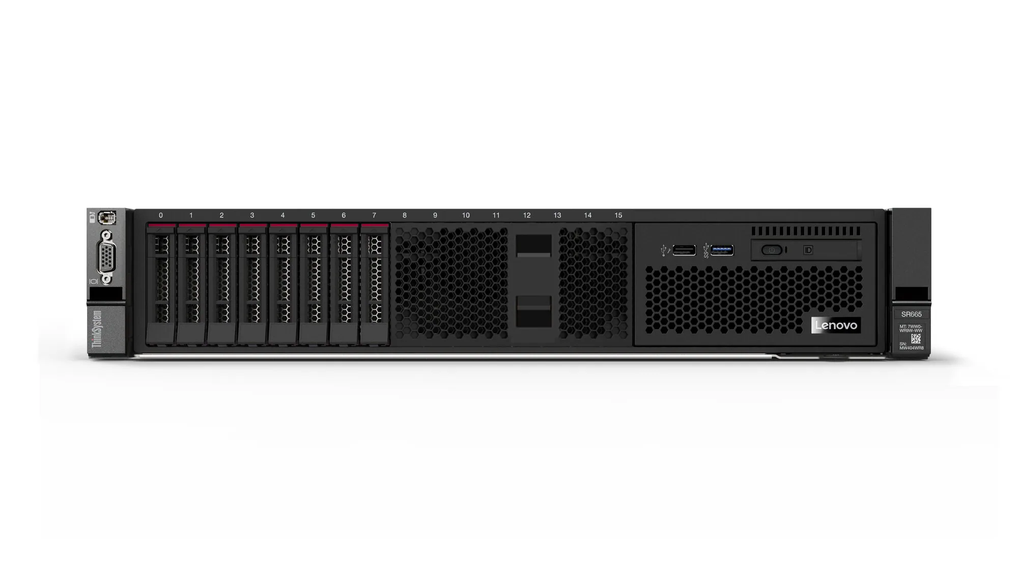 Lenovo ThinkSystem SR665 Server Rack (2U) AMD EPYC 7413 2,65 GHz 64 GB DDR4-SDRAM 1100 W – Bild 1