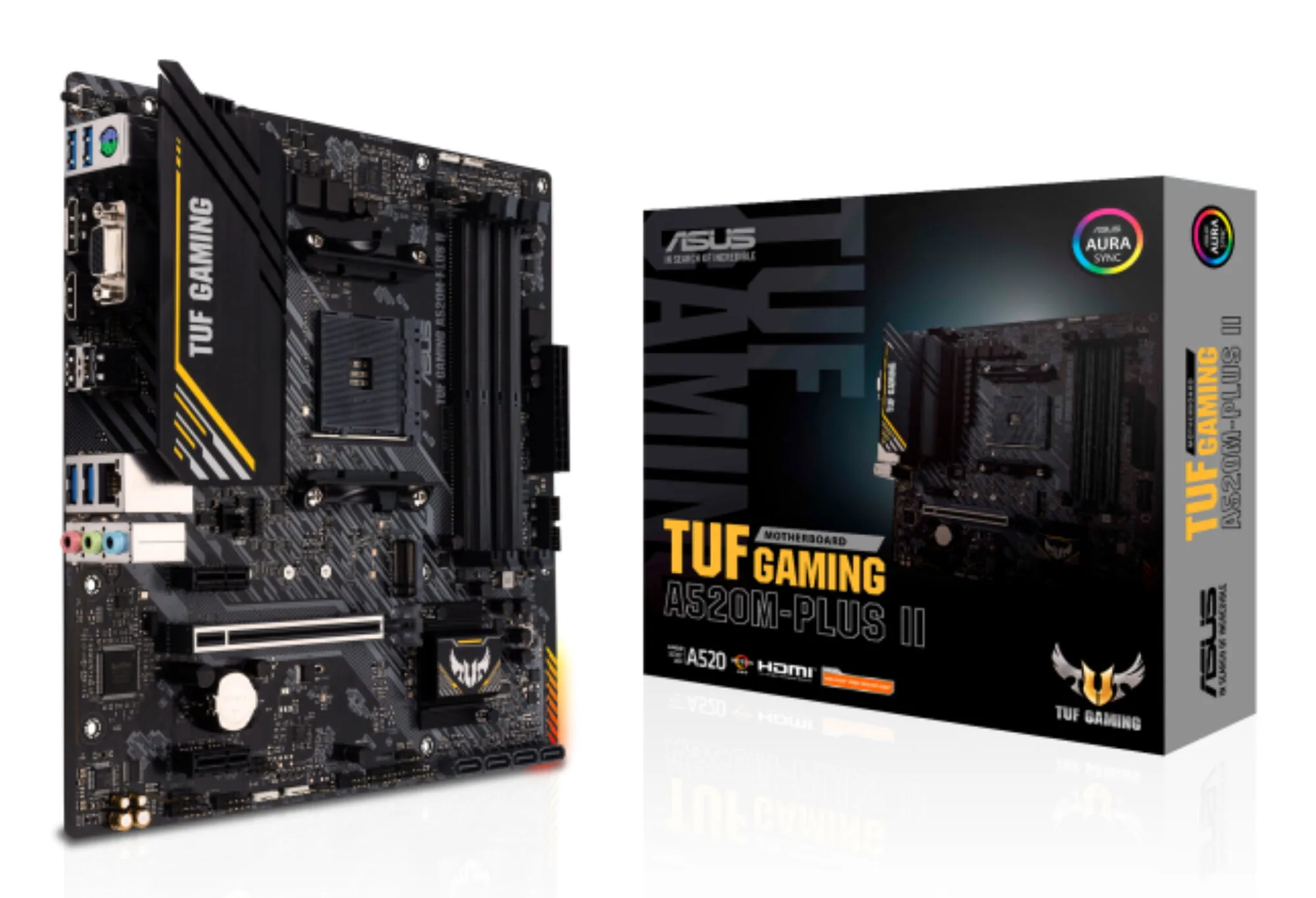 ASUS TUF GAMING A520M-PLUS II AMD A520 Sockel AM4 micro ATX – Bild 1