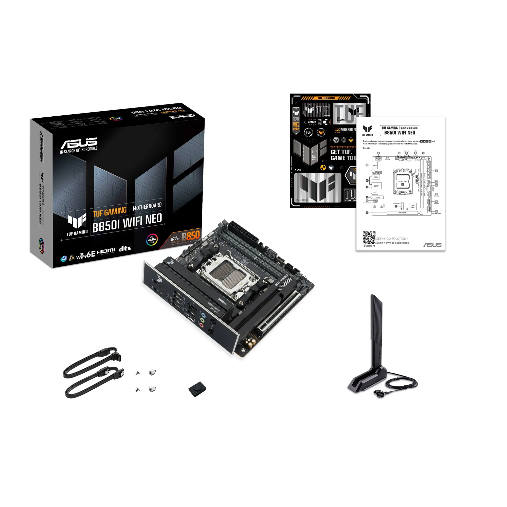 ASUS TUF Gaming B850I WIFI NEO AMD B850 Sockel AM5 mini ITX – Bild 4