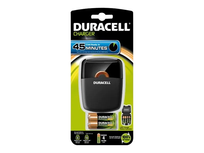 Duracell Ladegerät CEF27 inkl. 2x AA 1300mAh 2x AAA 750mAh