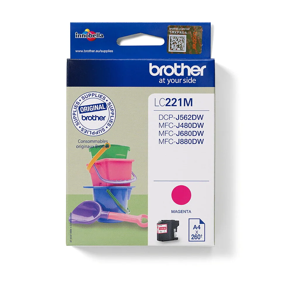 Brother LC221M Druckerpatrone 1 Stück(e) Original Magenta – Bild 2