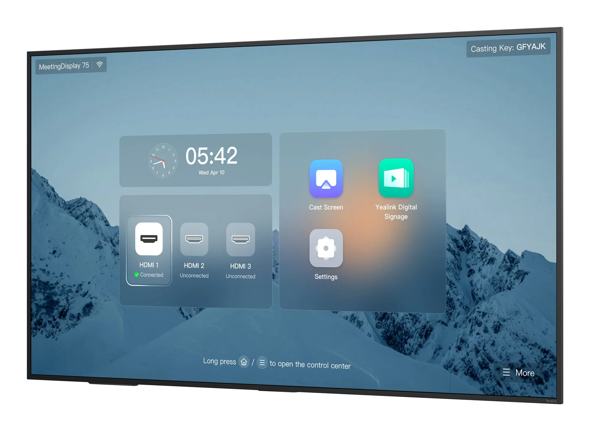 Yealink MeetingDisplay 75'' 165,1 cm (65") 3840 x 2160 Pixel 4K Ultra HD – Bild 3