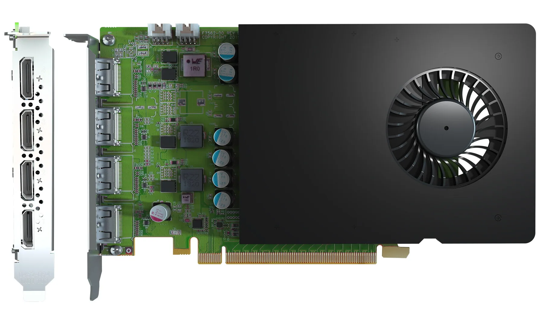 Matrox D-Series D1450 Quad HDMI Graphics Card / D1450-E4GB – Bild 1