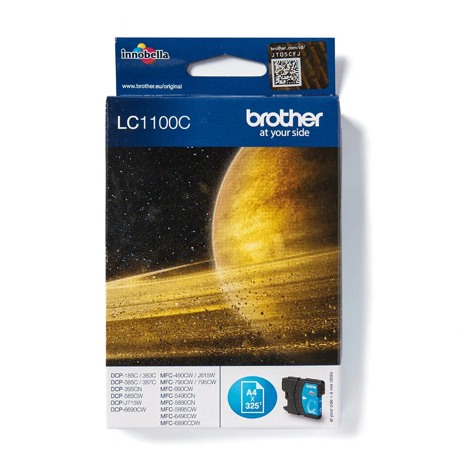 Brother LC1100C Druckerpatrone 1 Stück(e) Original Cyan – Bild 2
