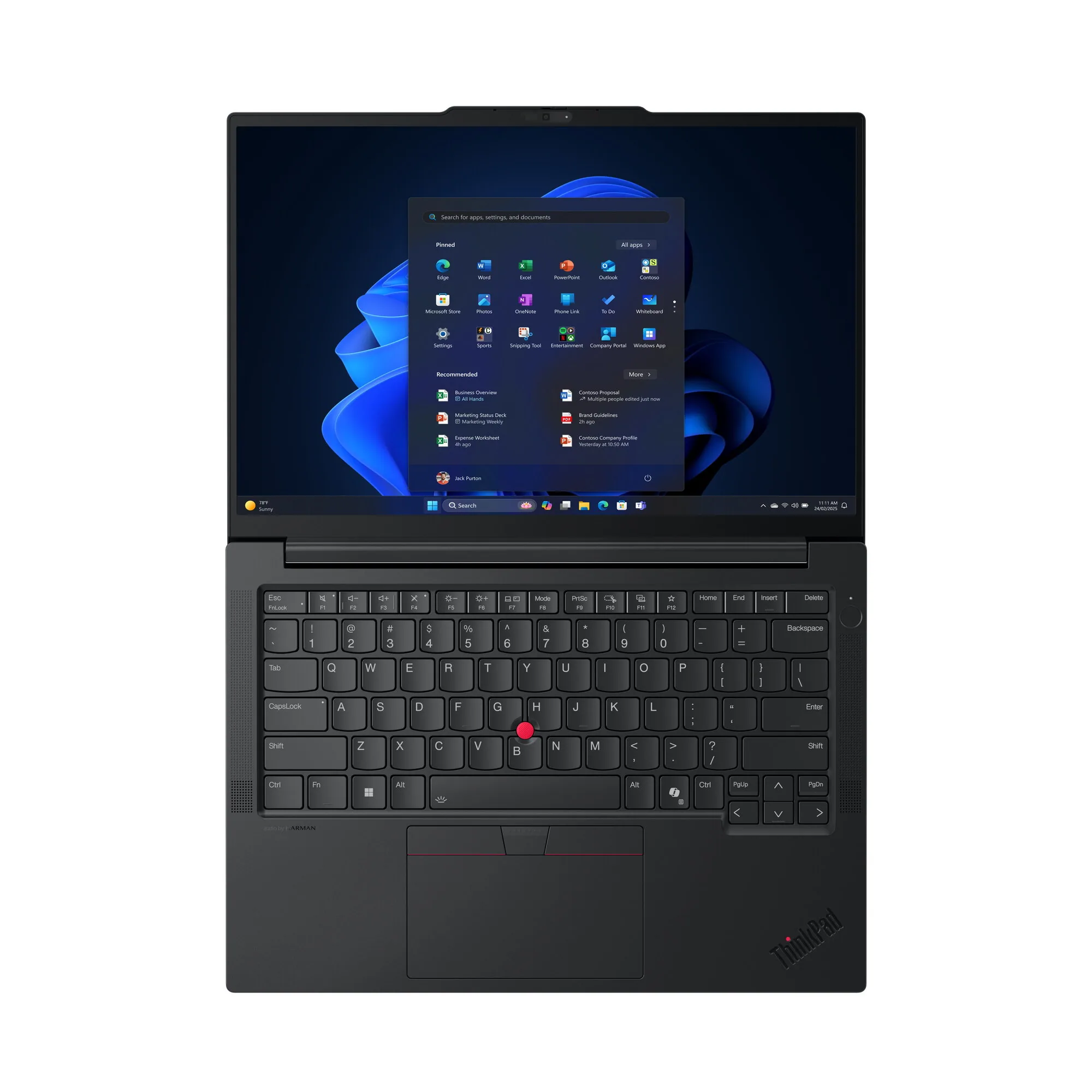 Lenovo ThinkPad E14 Gen 7 (Intel) Copilot+ PC Intel Core Ultra 5 228V Laptop 35,6 cm (14") WUXGA 32 GB LPDDR5x-SDRAM 1 TB SSD Wi-Fi 6E (802.11ax) Windows 11 Pro Schwarz Deutsch – Bild 6