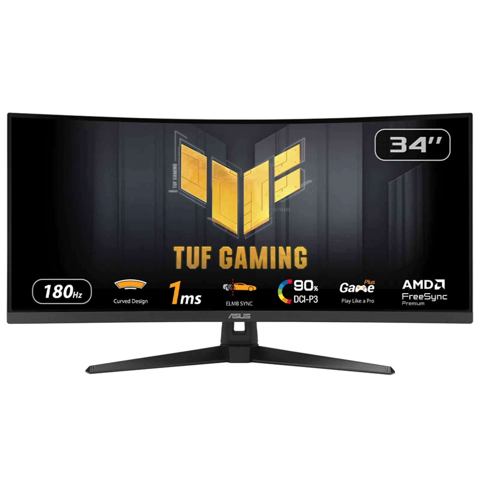 ASUS TUF Gaming VG34VQ3B Computerbildschirm 86,4 cm (34") 3440 x 1440 Pixel UltraWide Quad HD LED Schwarz – Bild 1