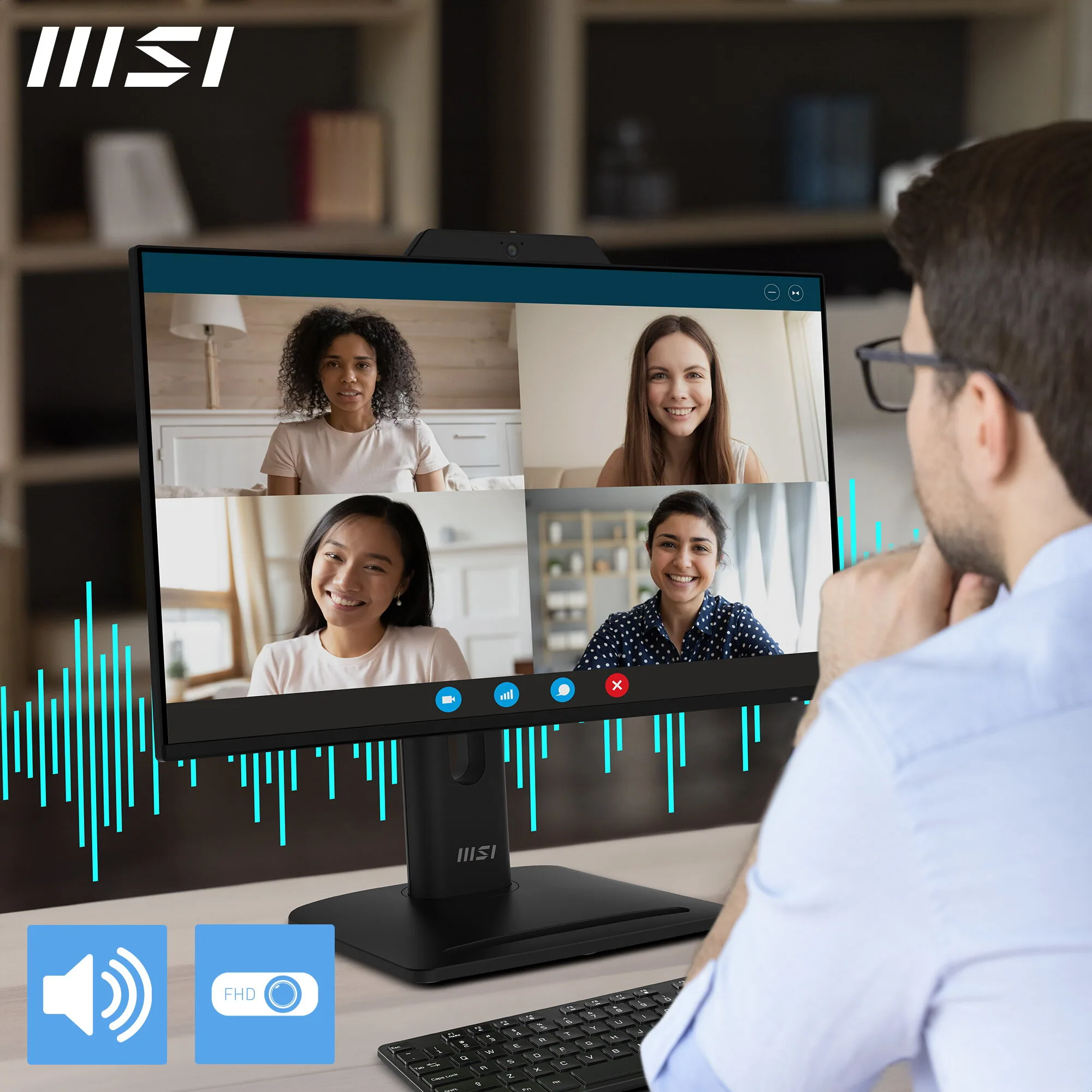 MSI Pro MP242PMGDE Computerbildschirm 60,5 cm (23.8") 1920 x 1080 Pixel Full HD LCD Schwarz – Bild 3